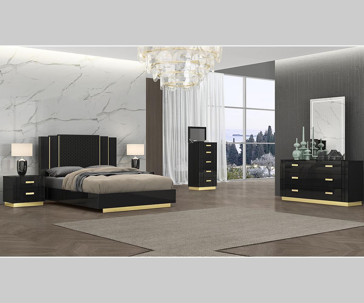 Glamour Queen King Bed