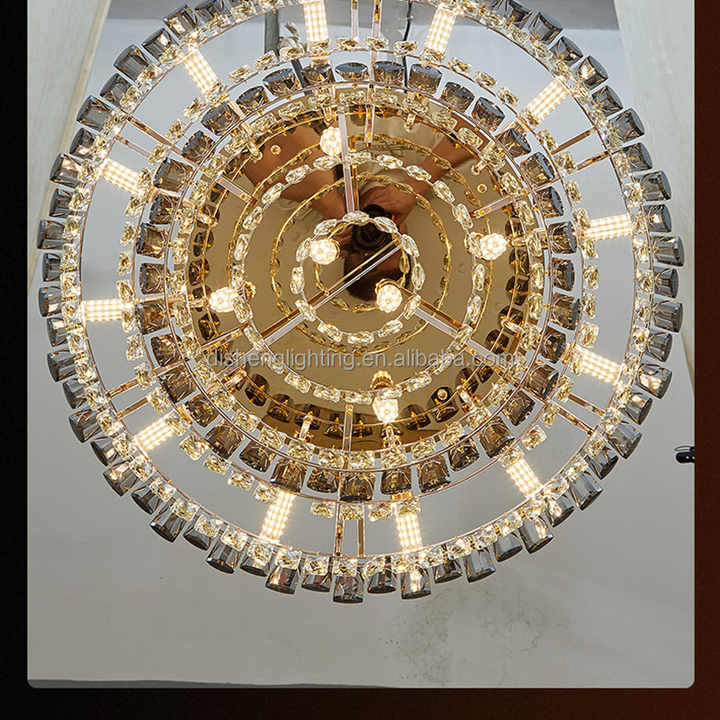 Modern Luxury Elegant Crystal Pendant Light Home Lamp Chandelier Light for Living Room Hotel