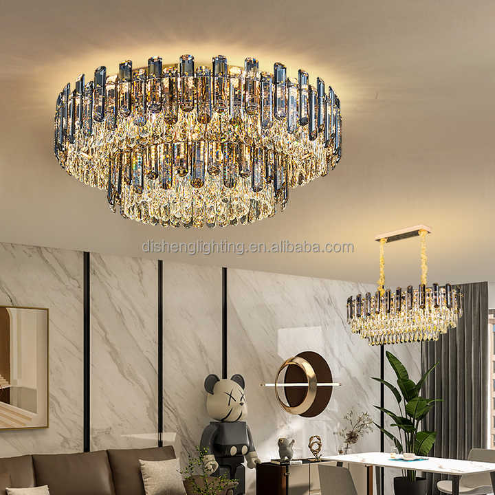 Modern Luxury Elegant Crystal Pendant Light Home Lamp Chandelier Light for Living Room Hotel