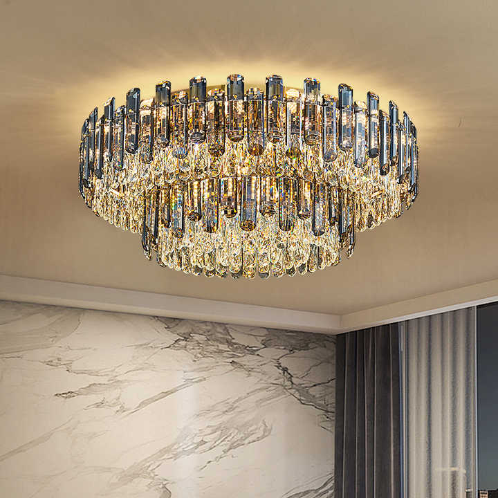 Modern Luxury Elegant Crystal Pendant Light Home Lamp Chandelier Light for Living Room Hotel