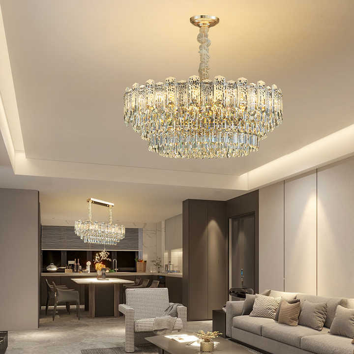 K9 Crystal Led Ceiling Lamp Modern Luxury Chandeliers for Living Room Bedroom Lighting
