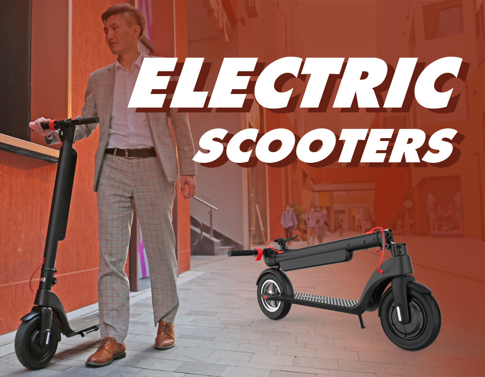 X8 eScooter High Speed Long Range Fat Tire 10 inch Air tire 36V 350W Motor 700 Watts Offroad Electric Scooter