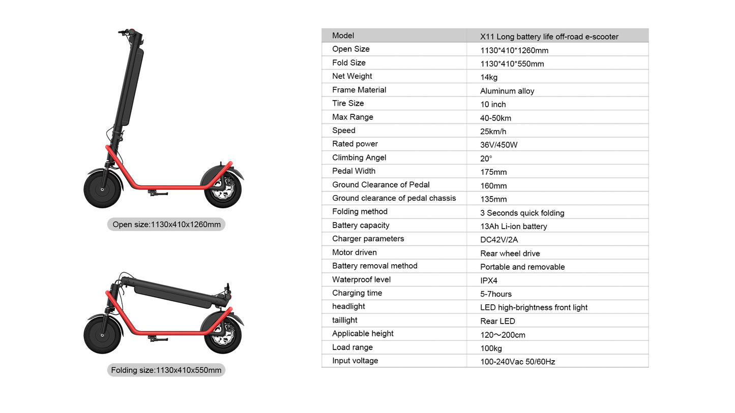 x11 100km long range e scooter electric 450w No reviews yet2 orders