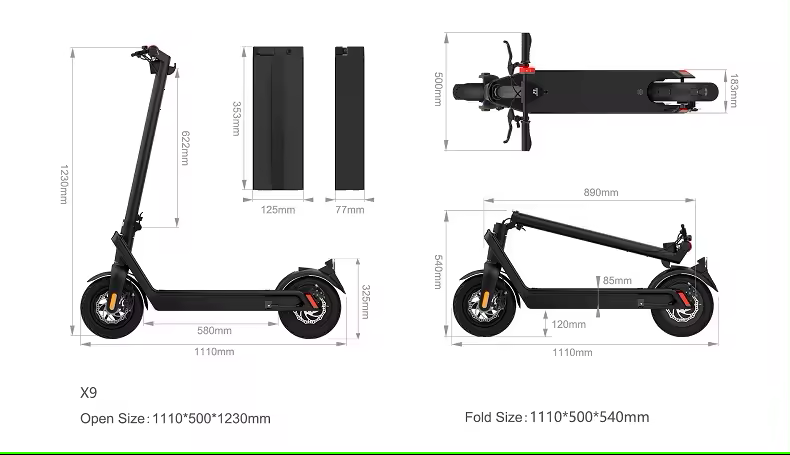 X9 800w 1500w 60v 100kmh electric scooter dual motor city electric mobility scooter