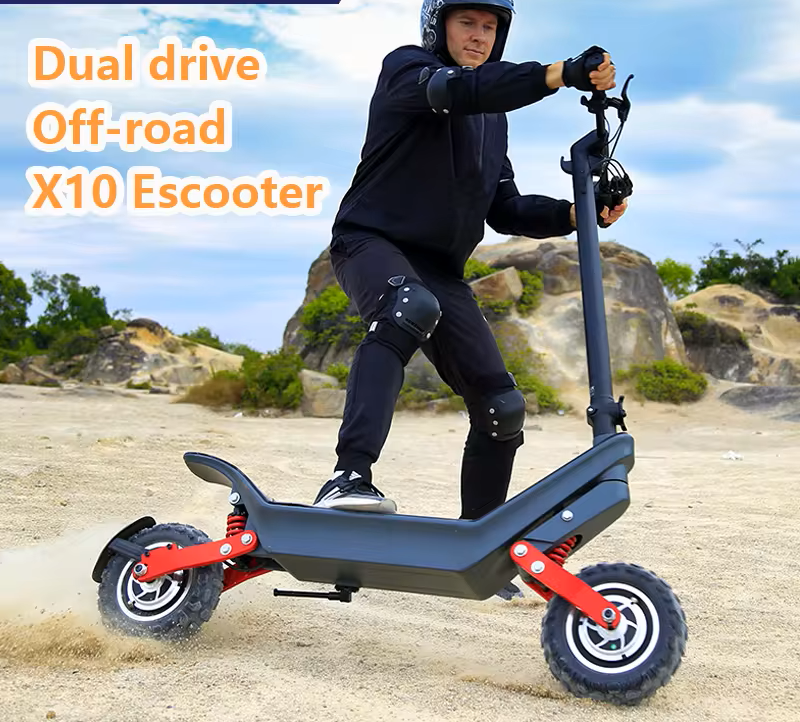 X10 40mph max load 200kg super fast large wide wheel electric scooter dual motor long distance mobilty scooter with shock absorber