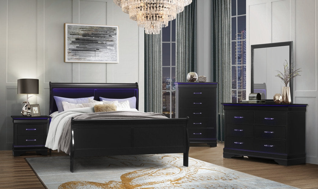 Isabella Charlie Black Bedroom Set