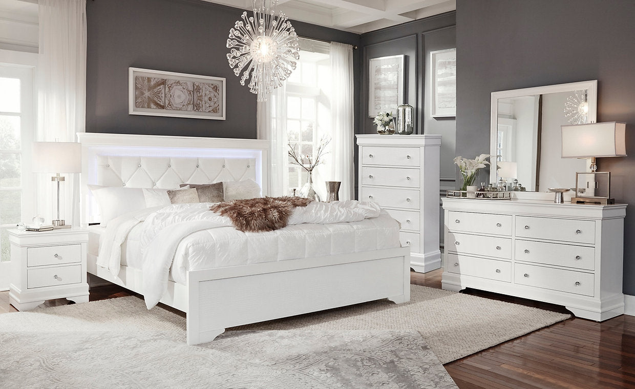 POMPEI (White/Grey) BEDROOM SET