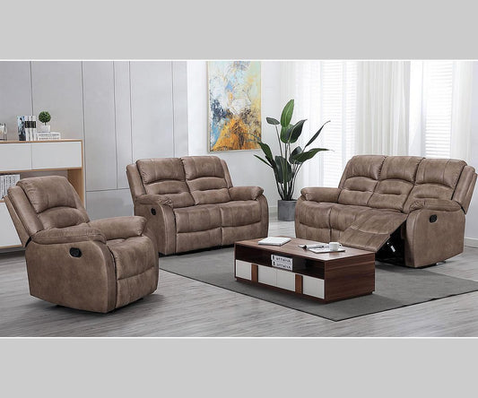 Larissa Set Grey Sofa Plus Recliner