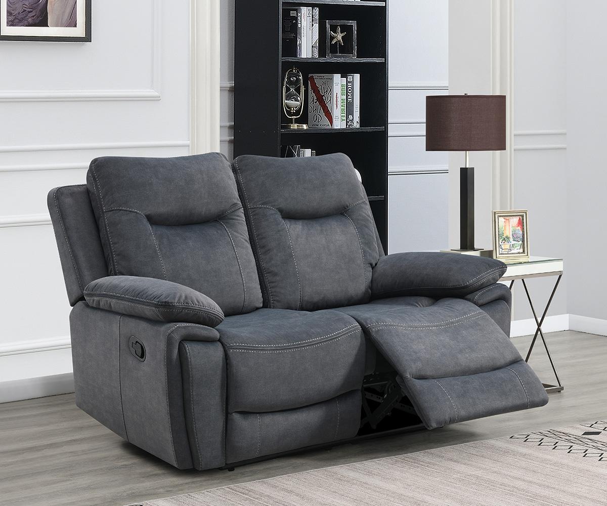 Finley Set Grey Sofa Plus Recliner