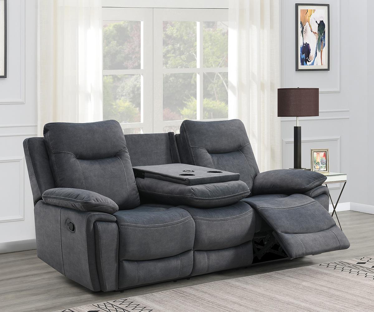 Finley Set Grey Sofa Plus Recliner