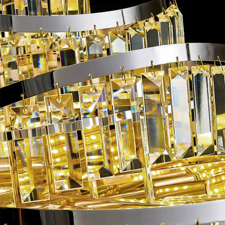 Living Room Gold Hotel Modern Lights Led Pendant Lights Luxury Crystal Chandeliers