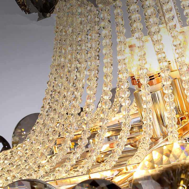 Luxury Gold Pendant Lighting Dinning Crystal Chandeliers