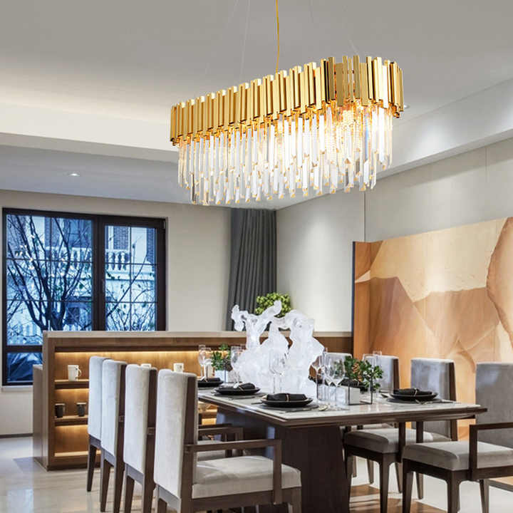 Art Decoration Ceiling Pendant Lamp Dining Room Kitchen Led Crystal Chandelier Lighting