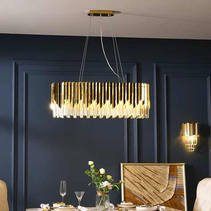 Modern Luxury Elegant Crystal Pendant Light Home Lamp Chandelier Light for Living Room Hotel