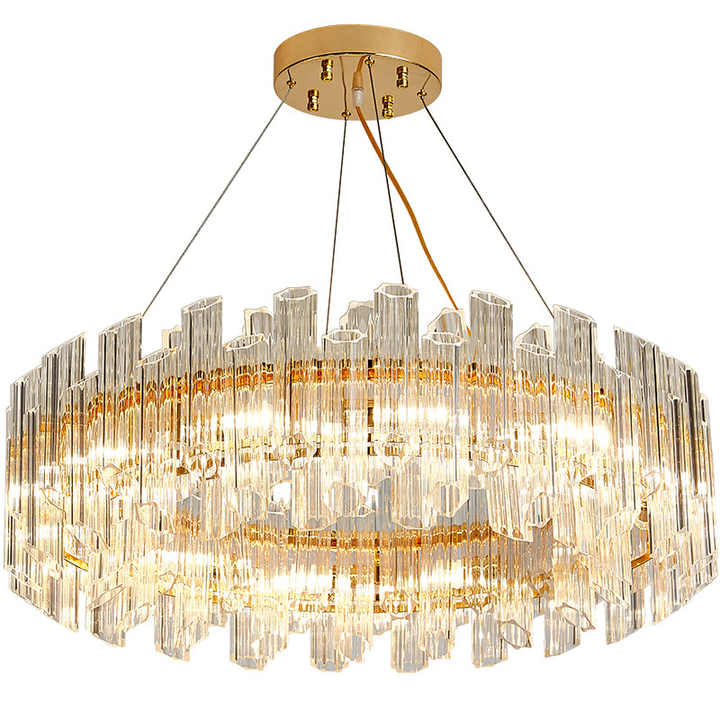 Hotel Villa Wedding Modern Led Crystal Ceiling Lighting Banquet Custom Chandeliers Pendant Light