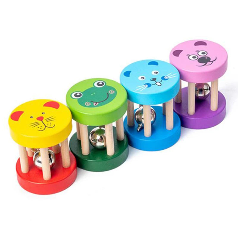 Baby Montessori Toys Wooden Rattle 0 12 Months Learning Educational Games Toys For Babies Wooden Baby Development Toys 6 Months