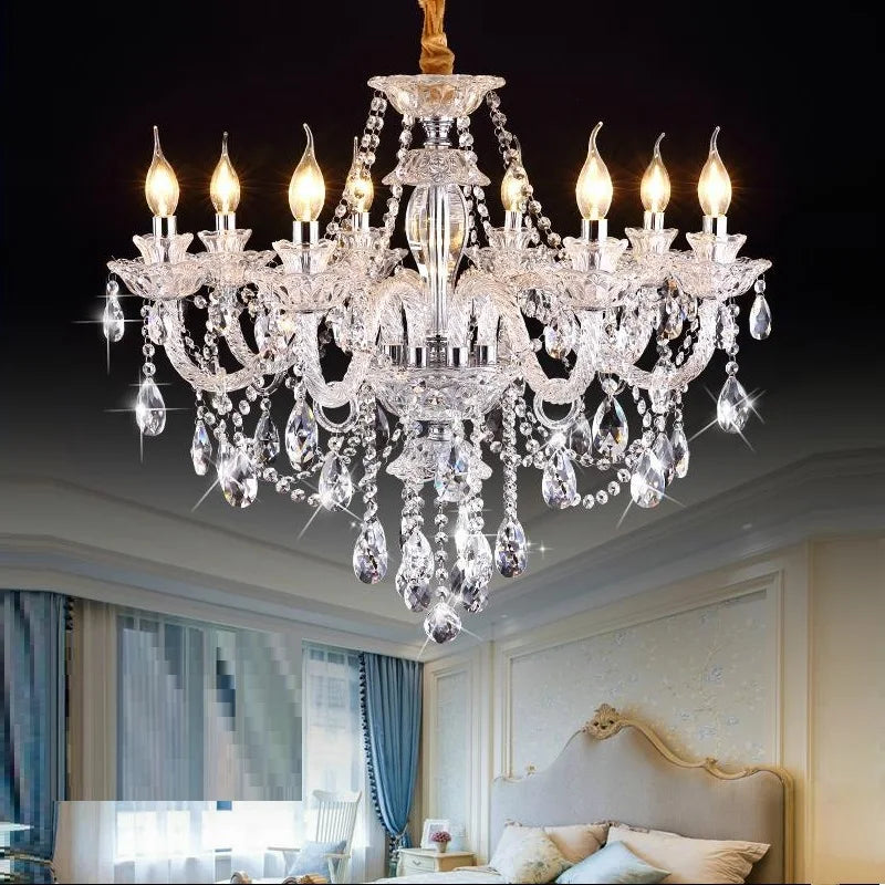 Luxury New K9 Modern Crystal Lustres De Cristal Lamps Chandeliers AC110V/220V Home Decoration Lighting Fixture for Living Room