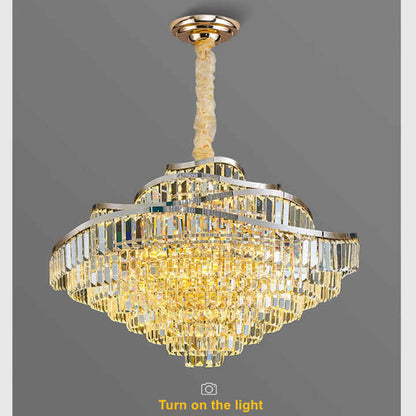 Living Room Gold Hotel Modern Lights Led Pendant Lights Luxury Crystal Chandeliers