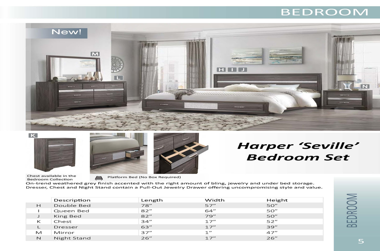 Harper Seville Bedroom Set