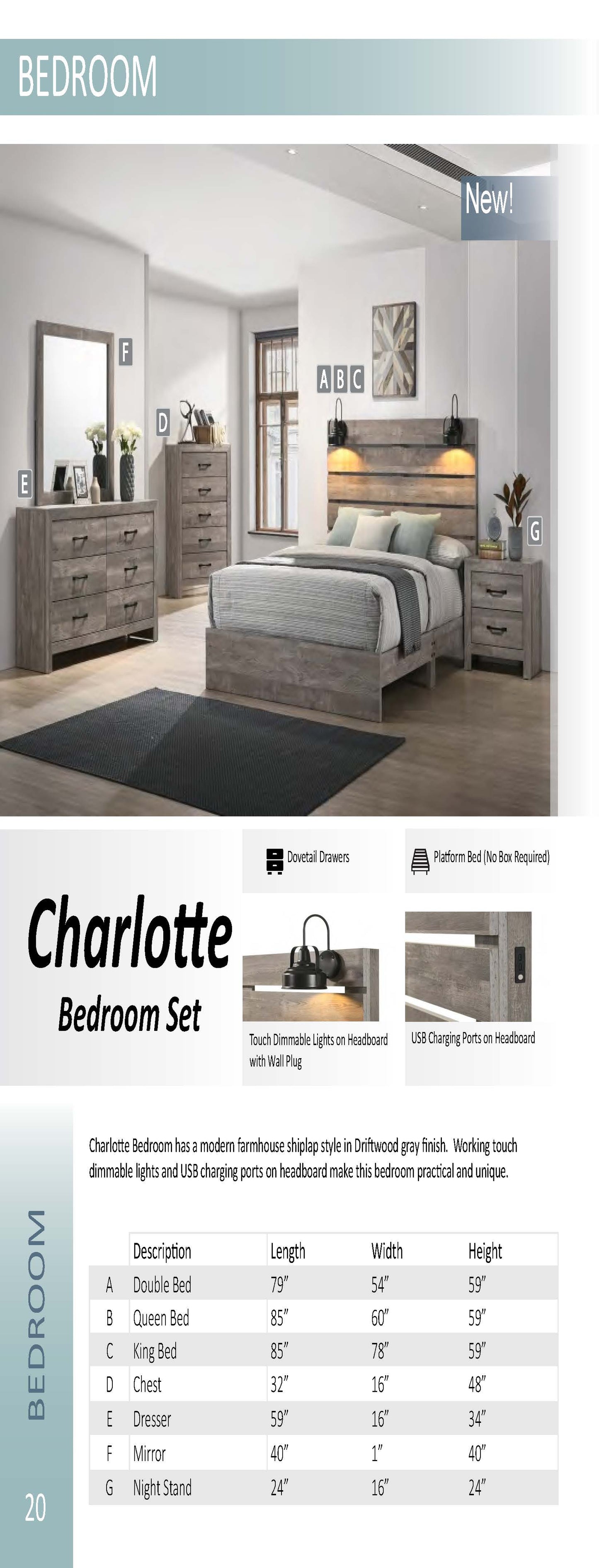 Charlotte Bedroom Set