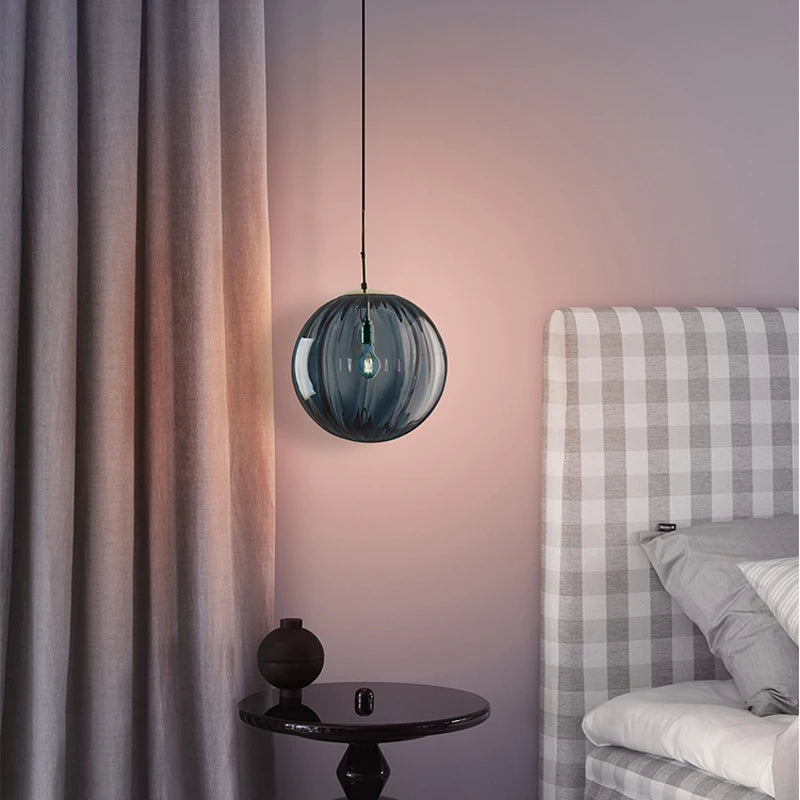 Modern Led Pendant Light Nordic Glass Ball Hanglamp For Bedroom Dining Room Bar Decor Loft Luminaire Suspension Kitchen Fixtures