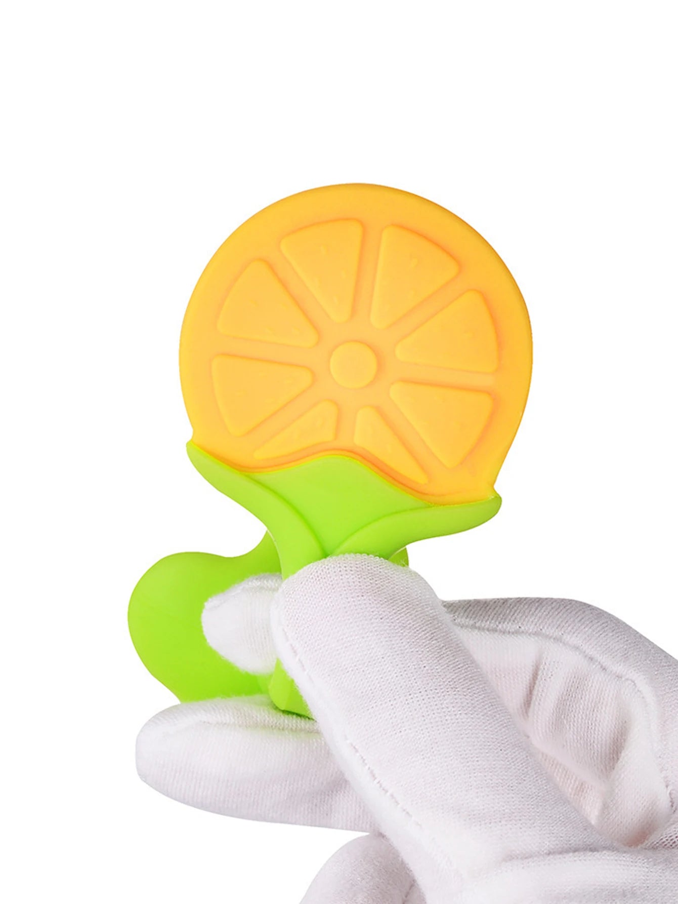 5Pcs/Set Baby Teething Toys Silicone Fruit Shape Teethers Freezer Safe BPA Free Soothe Babies Gums Set for Infant Toddler Gift