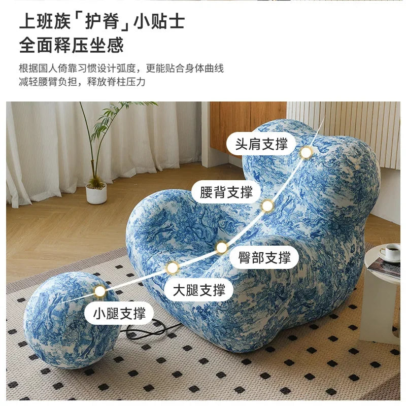 Luxury Modern Sofa Chair Living Room Designer Armchair Comfortable Bedroom Leisure Couch Furniture Living Room Muebles