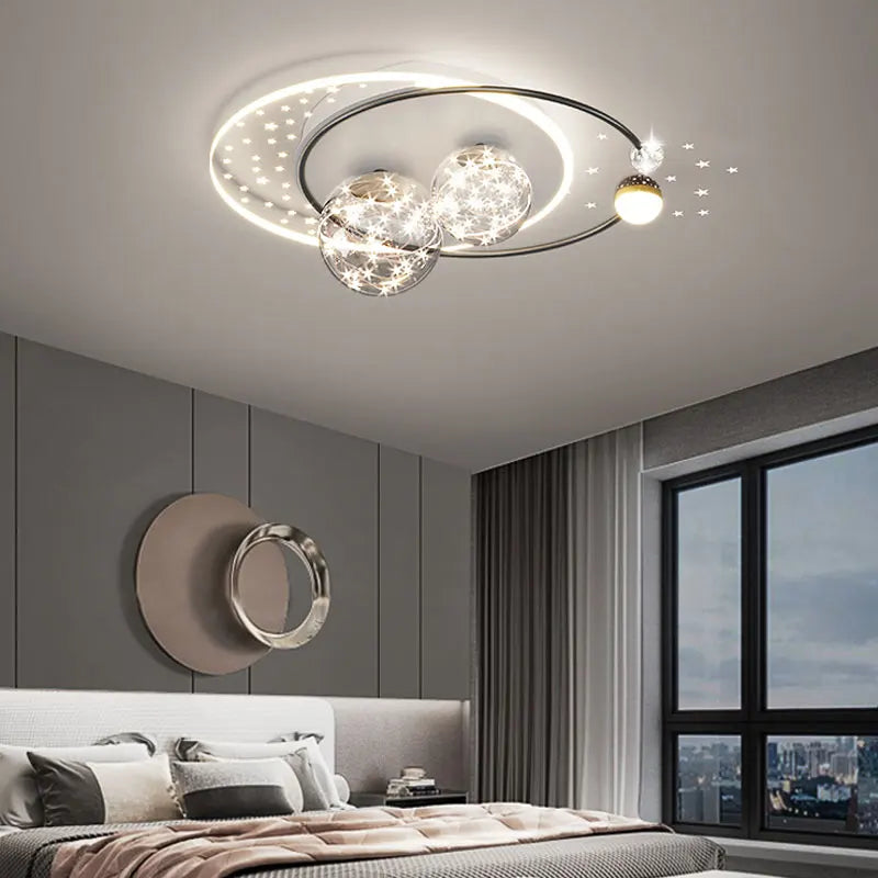 2023 New Modern Round Led Ceiling Lamps For Children's room White Chandeliers Remote Control Study Bedroom Decor Ceiling Lights