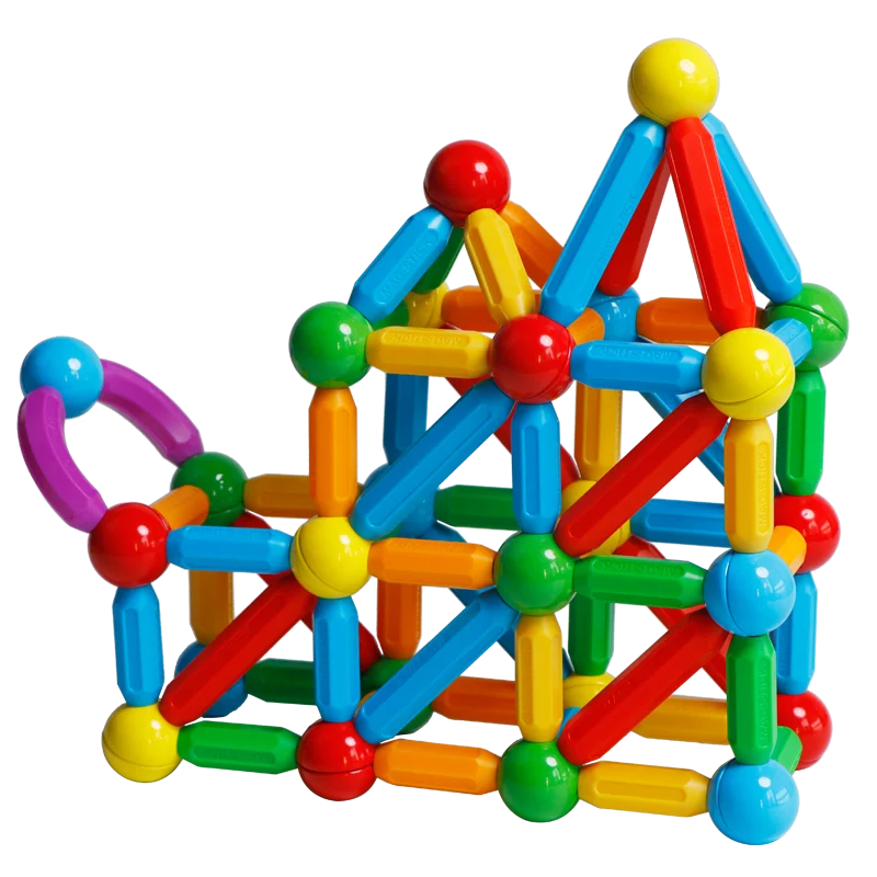 Kids Magnetic Construction Set Magnetic Balls Stick Building Blocks Montessori Educational Toys For Children Gift