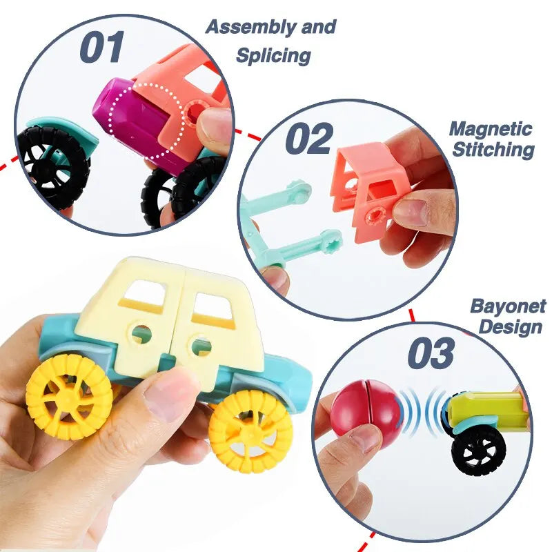 STEM Magnetic Building Blocks Toy Magnetic Construction Set Magnet Ball Sticks Rod Games Montessori Educational Toys For Kids