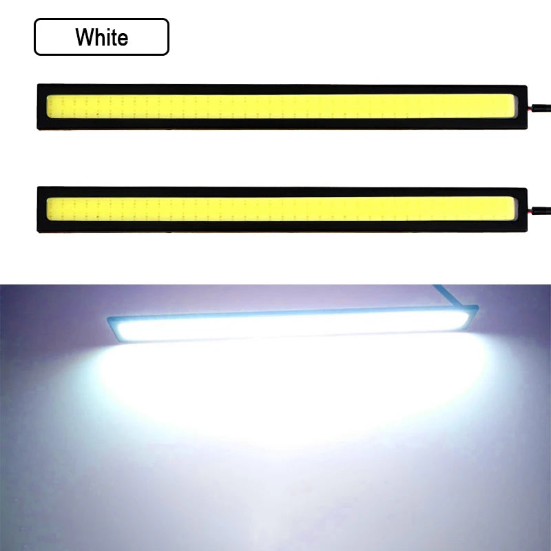 6 pieces Super Bright 17cm LED COB Fog Daytime Running Light Waterproof 12V 6500K Car Light Auto Interior Styling Bar Lamp