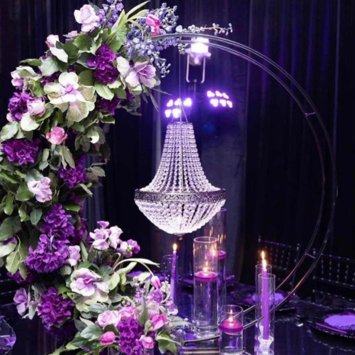 4pcs) no light Tall Crystal Metal Vase Flower Stand Holders for wedding Centerpiece Chandelier for Reception Tables wedding 2776