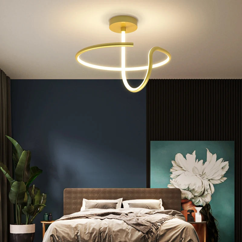 TONDI Modern Minimalist Led Chandelier For Corridor Aisle Bedroom Living Room Ceiling Lamp Lighting Fixtures