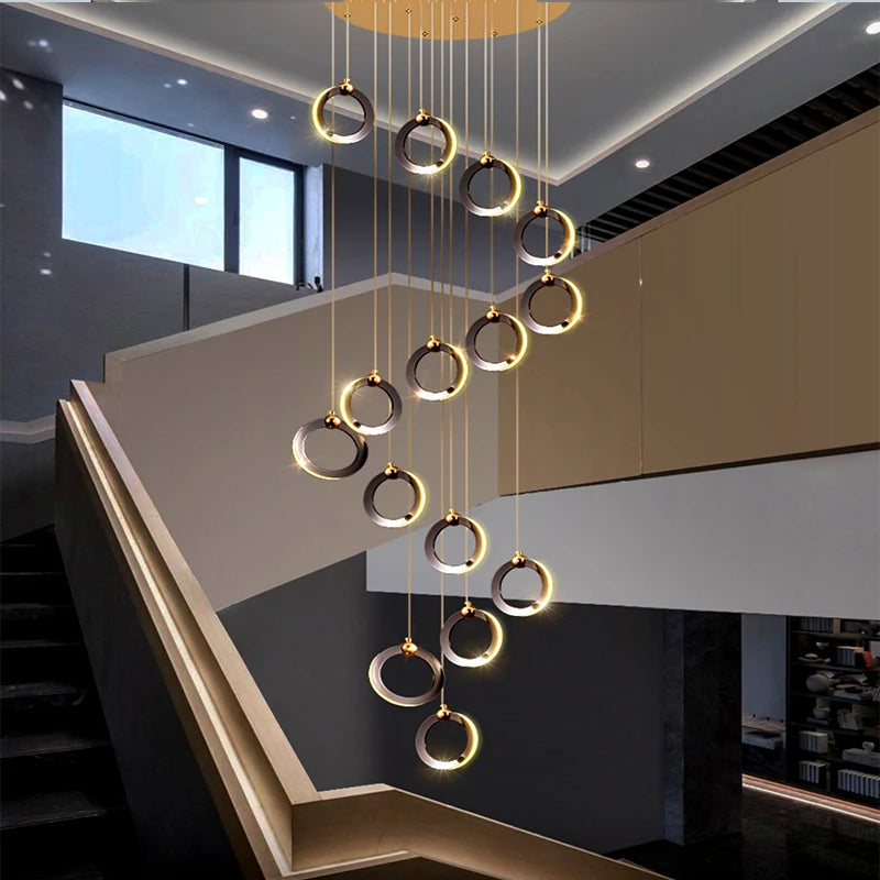 Modern home decor led lights rings pendant light lamps for living room Chandeliers for dining room hanging light indoor lighting