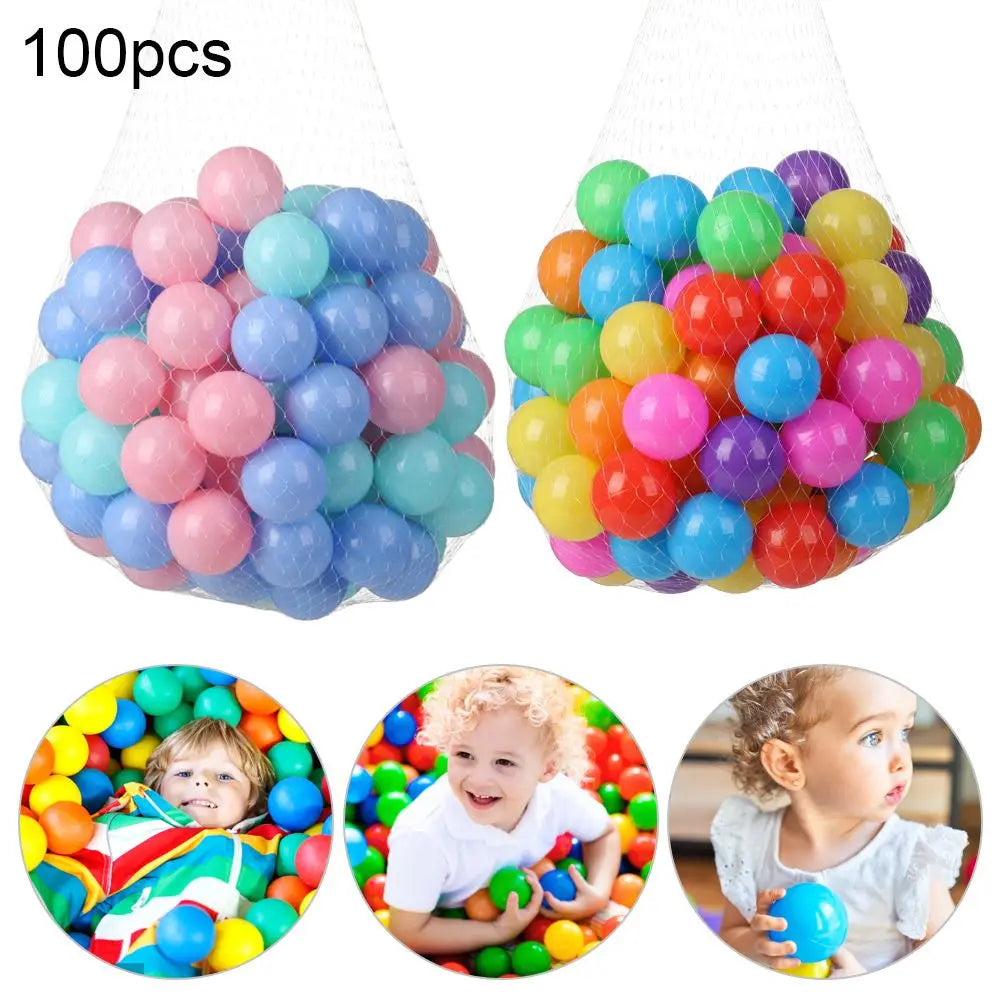 100Pcs Outdoor Sport Ball Colorful Soft Water Pool Ocean Wave Ball Baby Children Funny Toys Eco-Friendly Stress Air Balloons