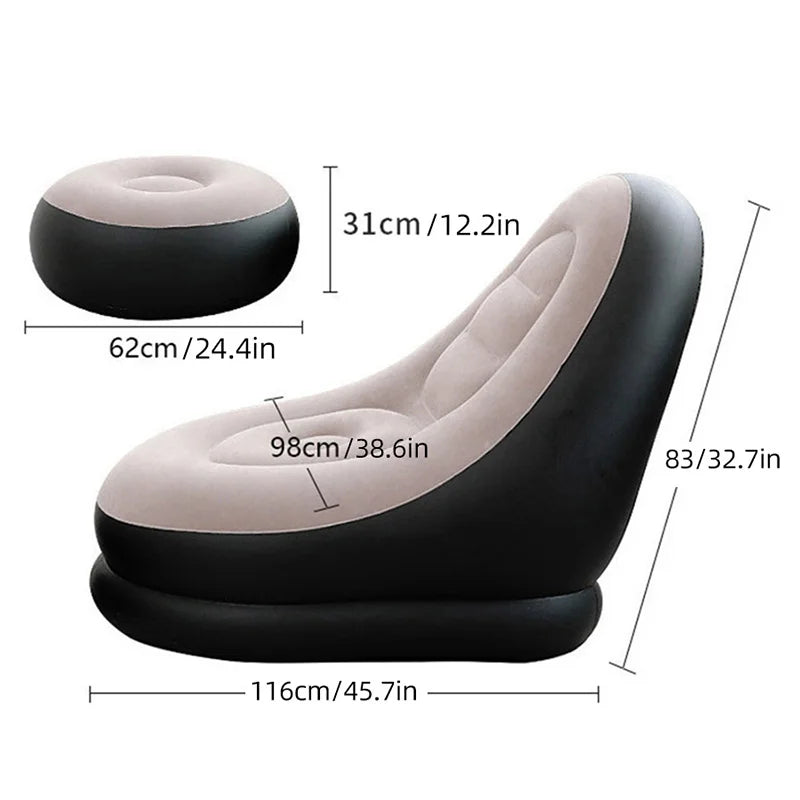 Portable Folding Inflatable Sofa Lazy BeanBag Sofas Chair Lounger Bean Bag Pouf Puff Couch Tatami Living Room