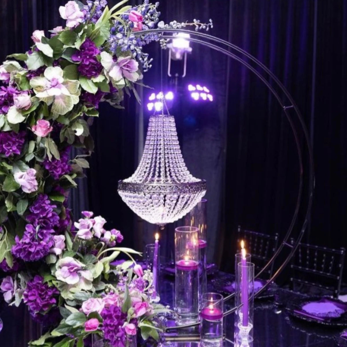 4pcs) no light Tall Crystal Metal Vase Flower Stand Holders for wedding Centerpiece Chandelier for Reception Tables wedding 2776