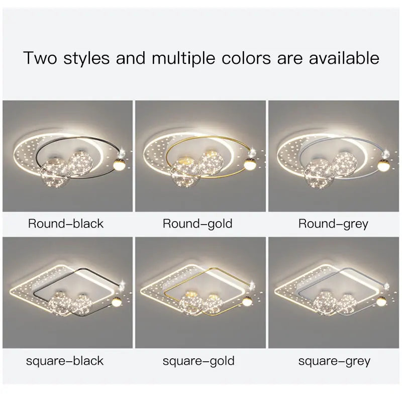 2023 New Modern Round Led Ceiling Lamps For Children's room White Chandeliers Remote Control Study Bedroom Decor Ceiling Lights