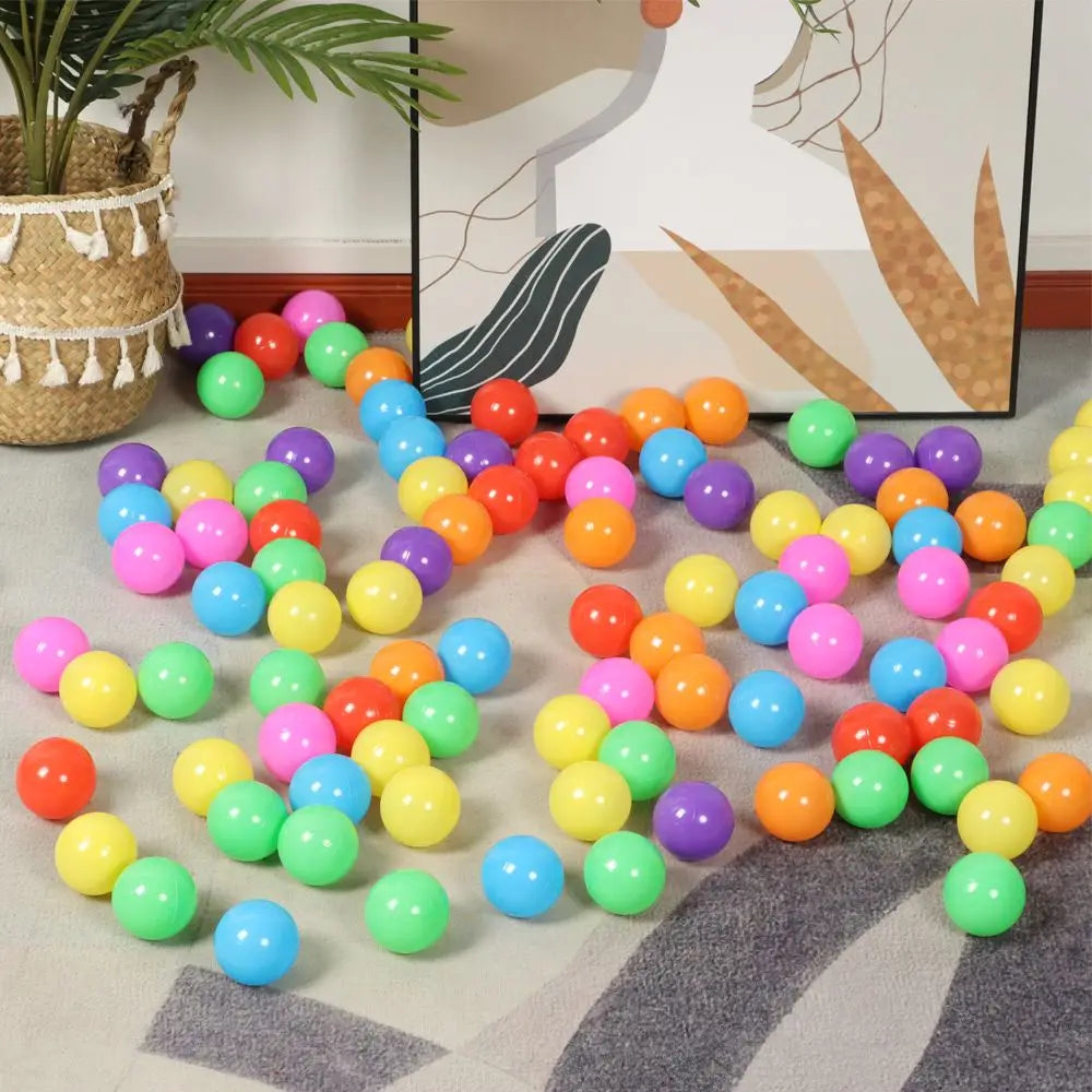 100Pcs Outdoor Sport Ball Colorful Soft Water Pool Ocean Wave Ball Baby Children Funny Toys Eco-Friendly Stress Air Balloons