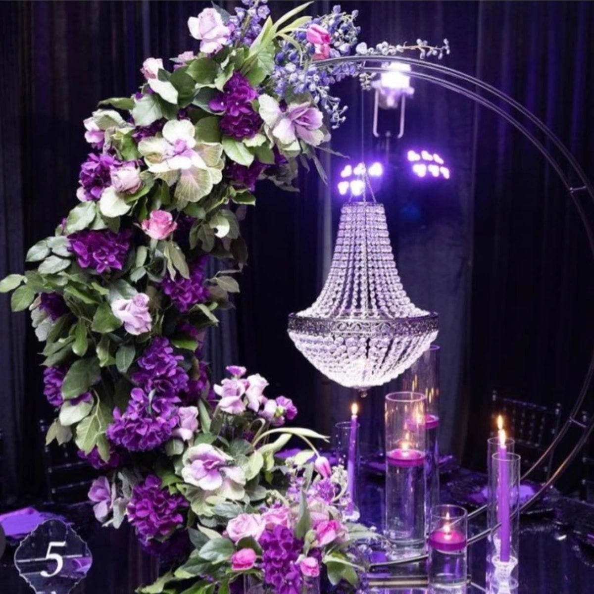 4pcs) no light Tall Crystal Metal Vase Flower Stand Holders for wedding Centerpiece Chandelier for Reception Tables wedding 2776