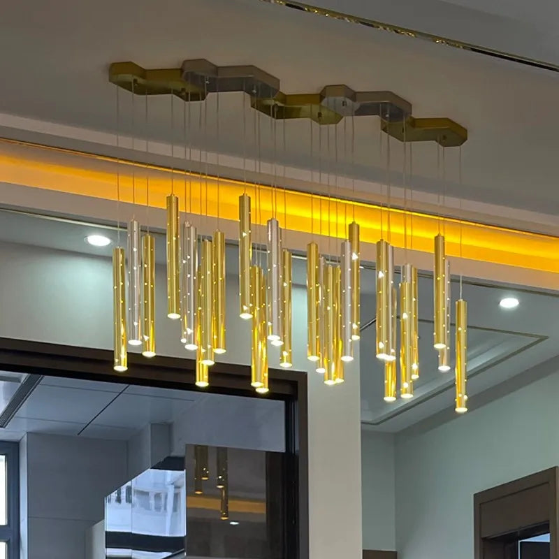 Dining room LED Chandelier lighting Modern Nordic gold/silver combinable chandelier living room home decoration bar lighting