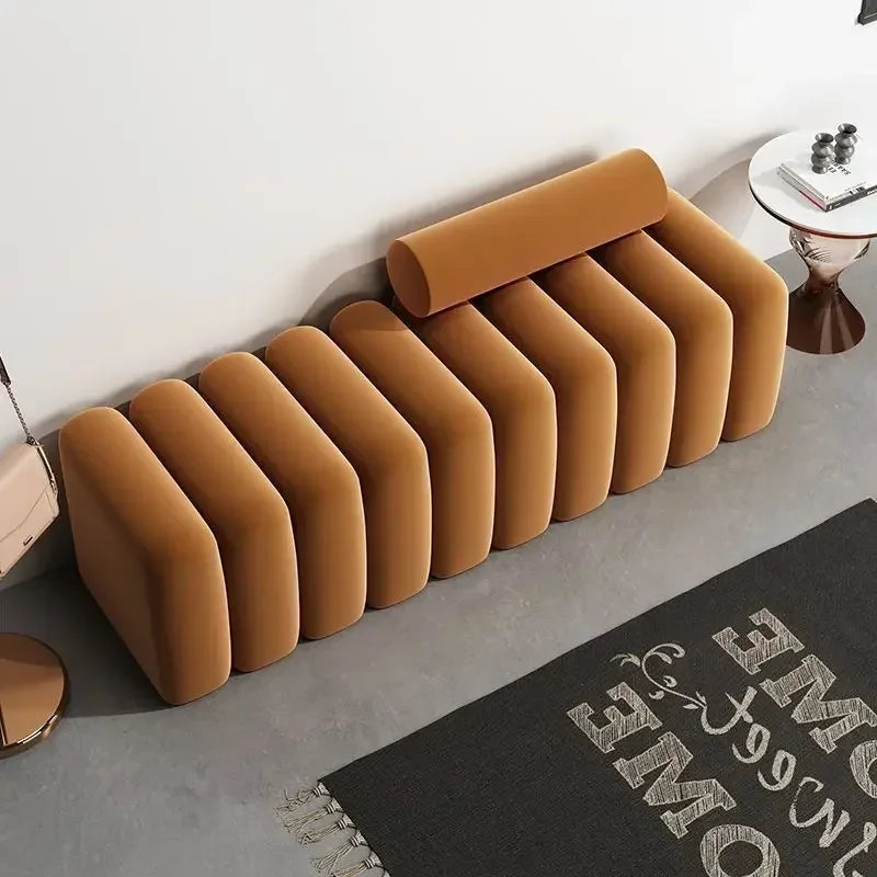 Creative Sofa Stool Light Luxury Nordic Style Shoe Stool Designer Clothing Store Rest Long Bench Divani Soggiorno Home Furniture