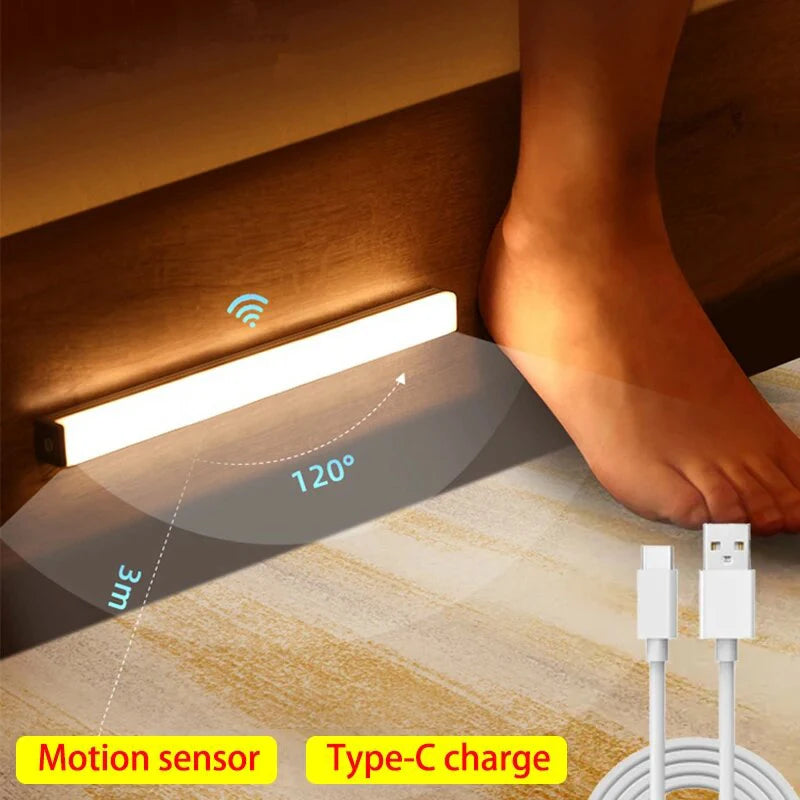 Motion Sensor Light Wireless LED Night Lights Bedroom Decor Light Detector Wall Decorative Lamp Staircase Closet Room Aisle Light