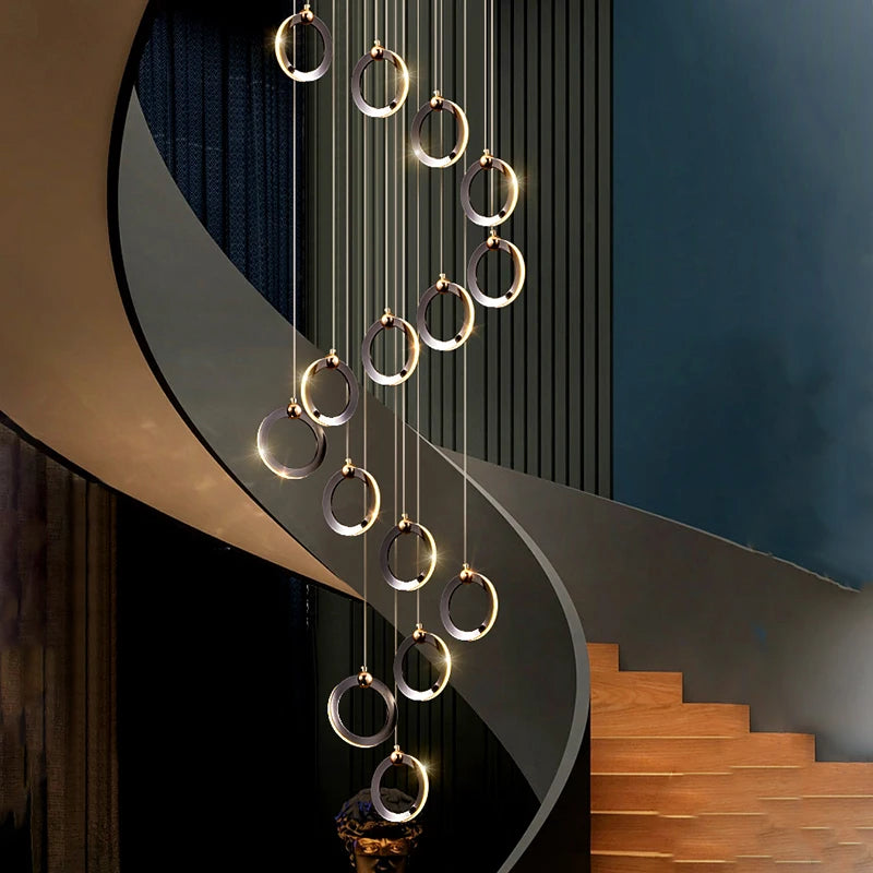 Modern home decor led lights rings pendant light lamps for living room Chandeliers for dining room hanging light indoor lighting