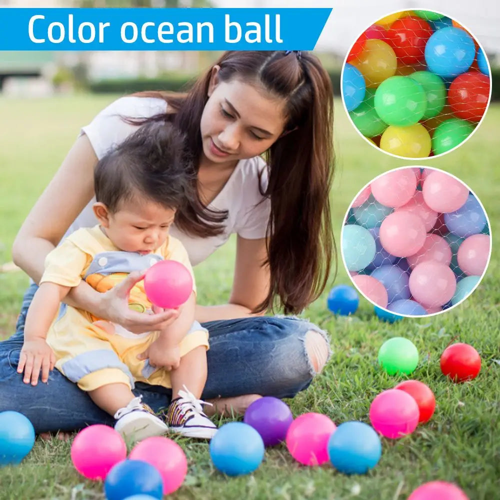 100Pcs Outdoor Sport Ball Colorful Soft Water Pool Ocean Wave Ball Baby Children Funny Toys Eco-Friendly Stress Air Balloons