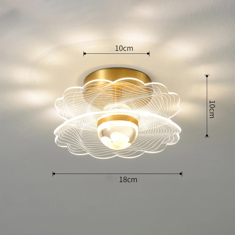 Nordic LED Ceiling Lamp Indoor Lighting For Home Decoration Living Room Bedroom Bedside Light Cloakroom Balcony Ceiling Lights