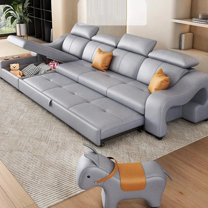 Large New Arrival Sofa Nordic Foldable Storage Floor Folding Living Room Sofa Modern Loveseat European Salon Meuble Furniture