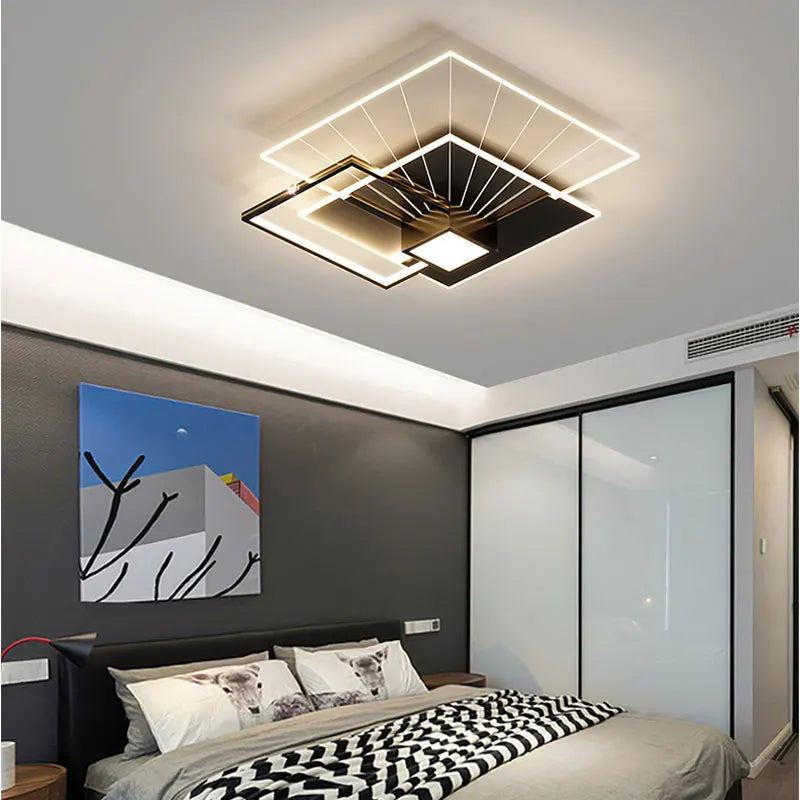 Modern Square LED Ceiling Lights For Livingroom Bedroom Study balcony Ceiling Lamps Fashion Creative Household Lighting Fixtures