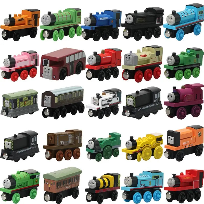 Thomas and Friends Wooden Train Model Toy Magnetic Molley Gold Diesel Lady Toby Rail Educational Toys For Children Birthday Gift