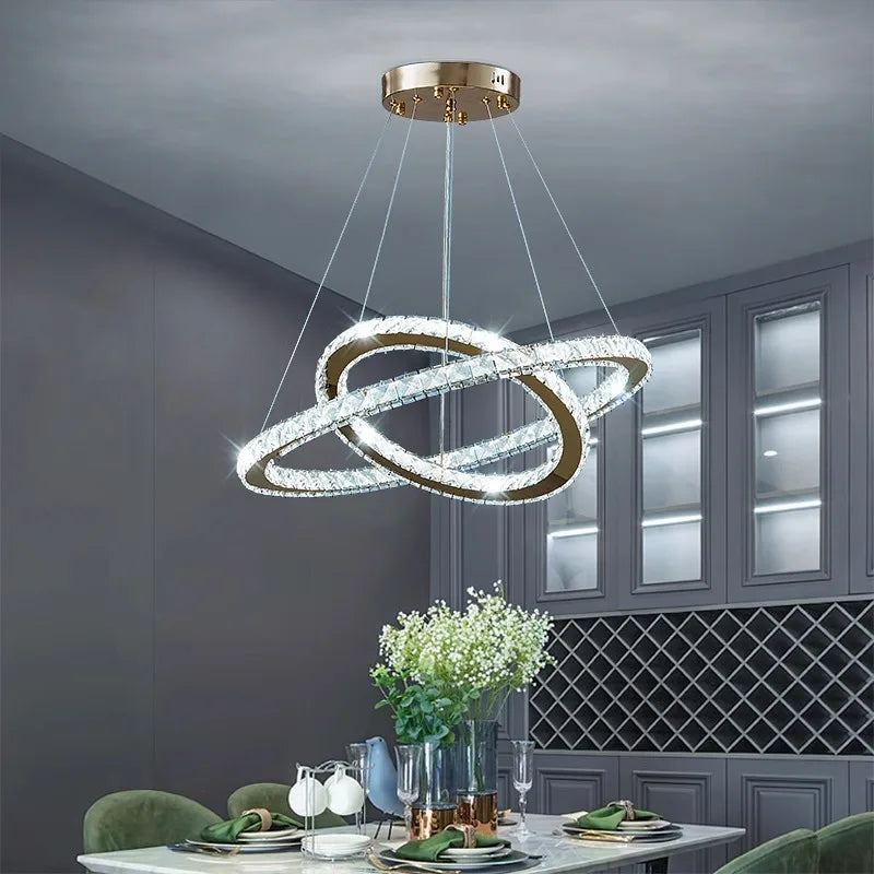 Modern home decoration crystal chandelier, stair Pendant lamp, living room Pendant lights, interior lighting